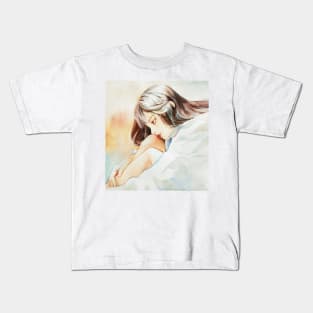 Girl Thinking Kids T-Shirt